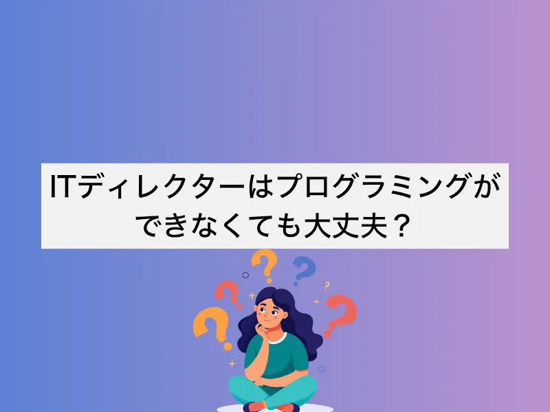 ITディレクターはプログラミングができなくても良い？求められるスキルとキャリアパスを徹底解説