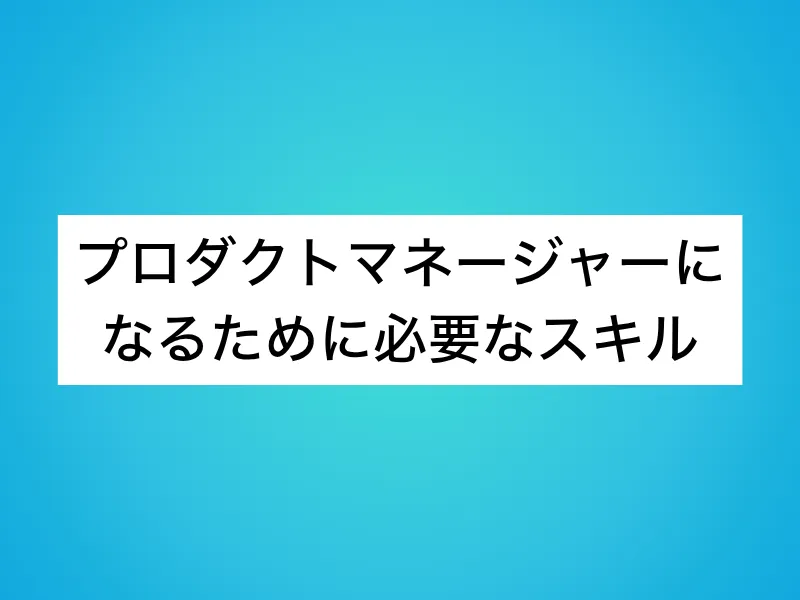 プロダクトマネージャー（PdM）への転職で問われるスキル・経験