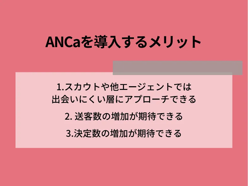 ANCaを導入するメリット
