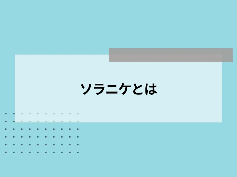 SORANIKE(ソラニケ)とは
